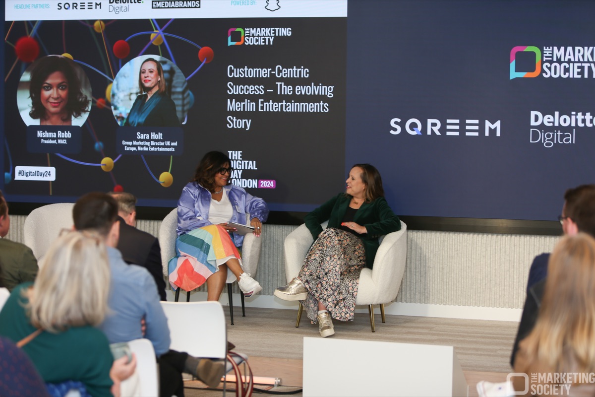 Nishma leading a workshop or panel